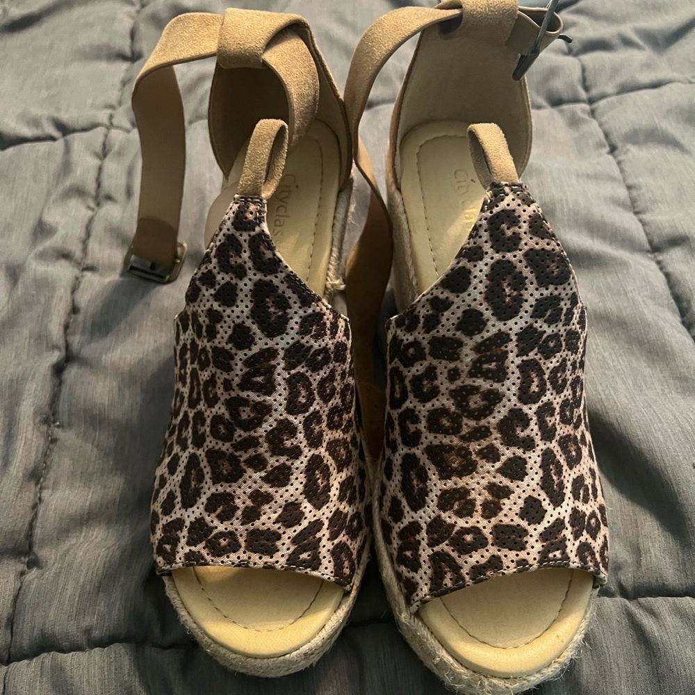 Cheetah Print Wedge